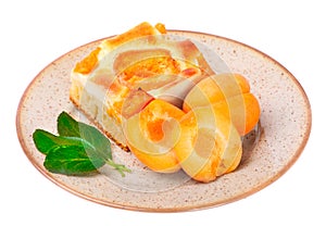 Apricot cake.