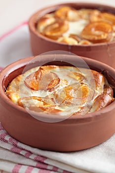 Apricot clafoutis