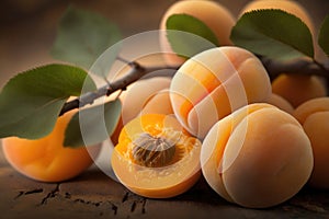 Close up Apricot full frame, fresh fruit background