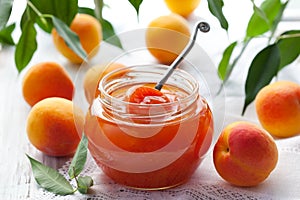 Apricot jam photo