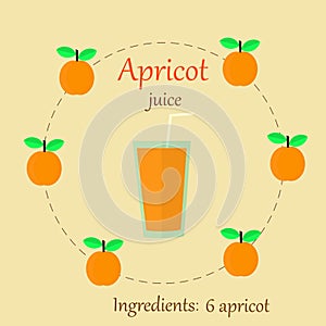 Apricot juice flat