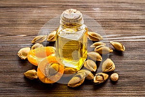 Apricot kernel oil with apricots and dried apricot kernels