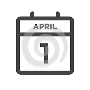 April 1 Calendar Day or Calender Date for Deadline or Appointment