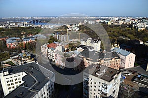 April 13, 2015 - Panorama of Kyiv from the height of a bird's flight. Kyiv, Ukraine