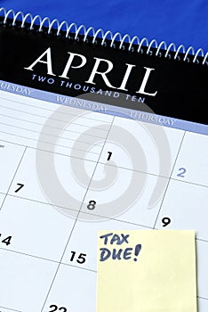 April 15th is the due day for income tax returns