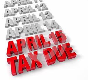 April 15th Tax Due