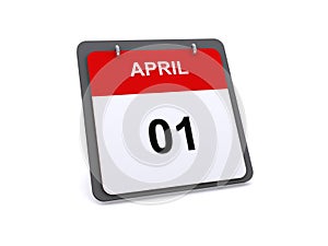 April 1st day on calendar