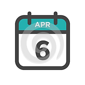 April 6 Calendar Day or Calender Date for Deadline, Appointment