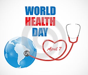 April 7, World Health Day Background. Vector Illustration