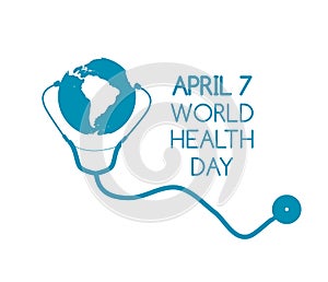 April 7, World Health Day Background. Vector Illustration