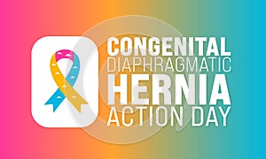 April Congenital Diaphragmatic Hernia Action Day background template. Holiday concept.