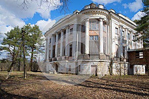 April day in the old manor Demidov. Thais, Leningrad region