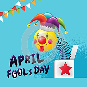 April fool`s day, Typography, Colorful, flat design