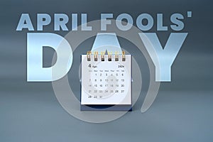 April Fools\' Day with the calendar month April 2024