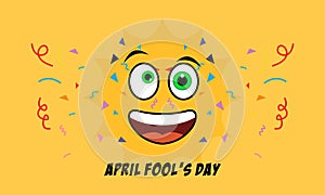 April fools day greeting vector