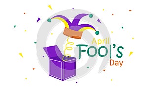 April fools day greeting vector