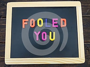 April fools day sign photo