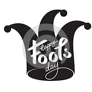 April Fools day, text design. Vector calligraphy