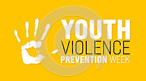 April is National Youth Violence Prevention Week background template. Holiday concept. use to background,