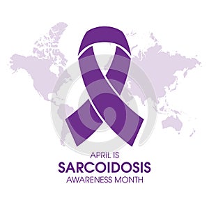 April is Sarcoidosis Awareness Month vector illustration