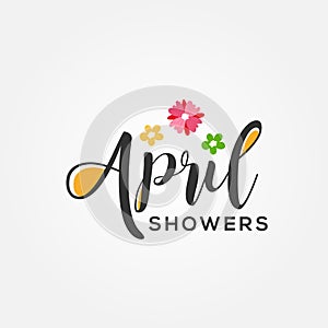 April Shower Vector Design Illustration For Celebrate Moment