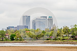 April 2015 - Stormy weather over Tulsa oklahoma Skyline