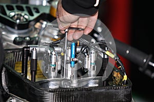 Aprilia RSV4 adjusting injection