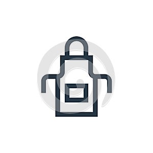 apron icon vector from mothers day concept. Thin line illustration of apron editable stroke. apron linear sign for use on web and