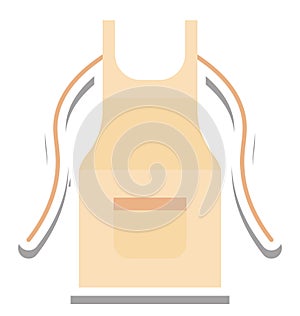 Apron Isolated Vector Icon editable