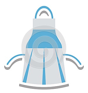 Apron Isolated Vector Icon editable