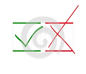 Aproval and Rejection Marks