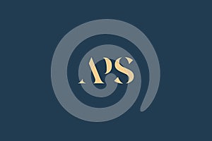 APS abstract letter logo design