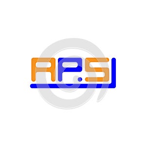 APS letter logo creative design with vector graphic,
