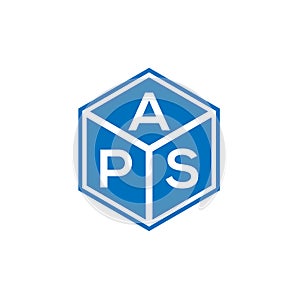 APS letter logo design on black background. APS creative initials letter logo concept. APS letter design