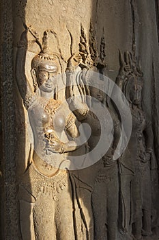 An Apsara in Angkor wat, Cambodia