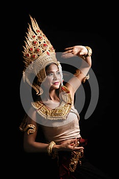 Apsara dancing portrait
