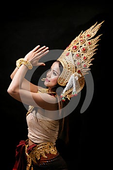 Apsara dancing portrait photo