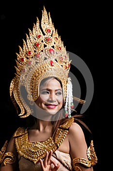 Apsara dancing portrait