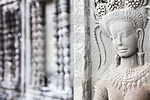 Apsara Relief in Angkor Wat