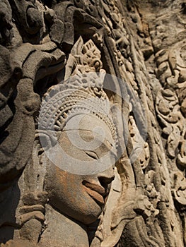 Apsara smile in Thommanon, Siem Reap