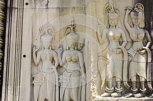 Apsaras with various hairstyles photo