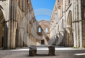 Apse in the Abbey of San Galgano, Tuscany.
