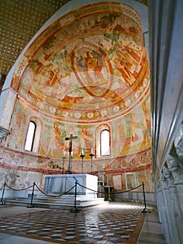 Apse and Altar in the Basilica of Aquileia photo