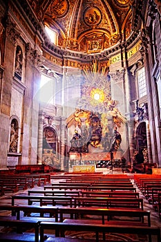 Apse of basilica of St. Peter's in Rome