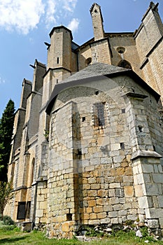 Apse facade of the Sainte-Marie Cathedral of Saint-Bertrand-de-Comminges