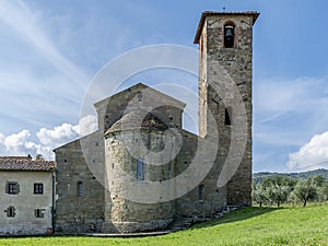 The apse of the Parish church of San Romolo a Gaville, Figline and Incisa Valdarno, Florence, Italy