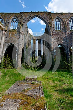 Apse, ruine Abbey Aulne Thuin Landelies, Belgium