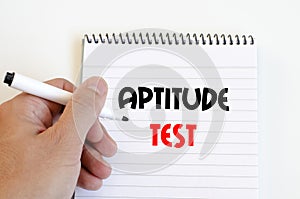 Aptitude test text concept