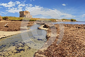 Apulia landscape: Nature Reserve of Torre Guaceto,Italy.