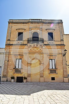 The Apulian village of Presicce, Italy.